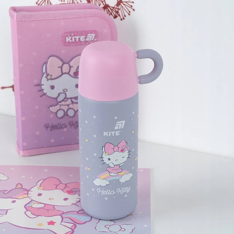 Termos z kubkiem dla dzieci metalowy 480 ml Hello Kitty - Image 2