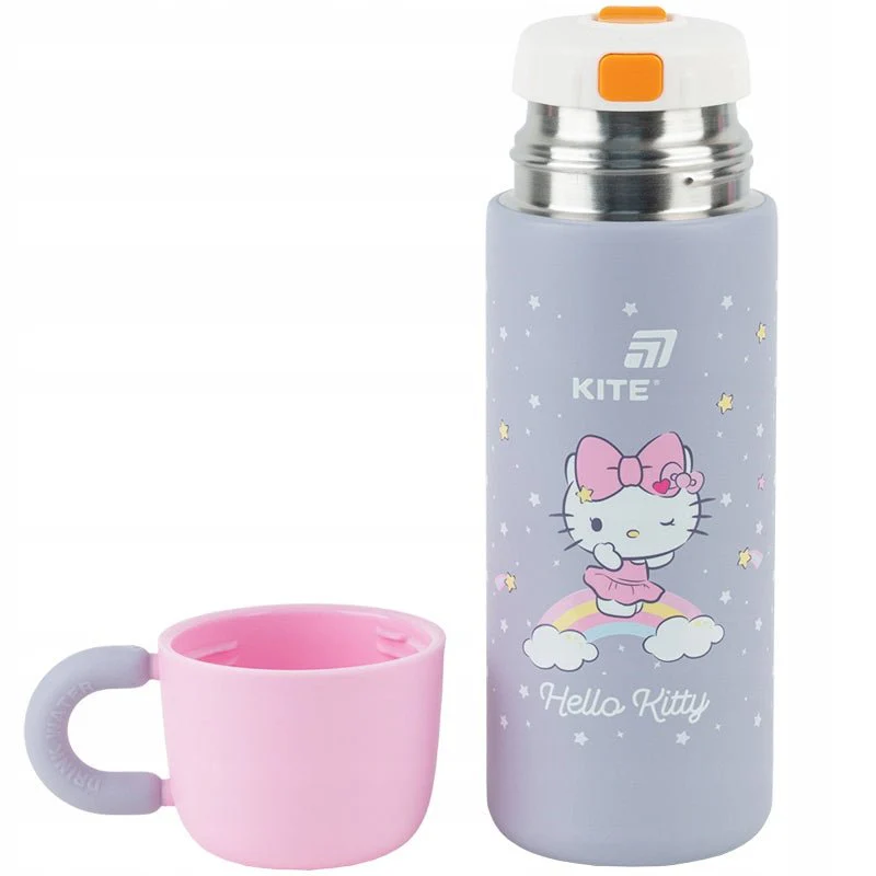 Termos z kubkiem dla dzieci metalowy 480 ml Hello Kitty - Image 3