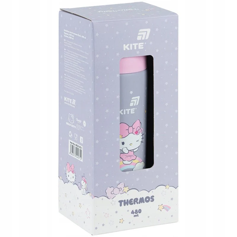 Termos z kubkiem dla dzieci metalowy 480 ml Hello Kitty - Image 8