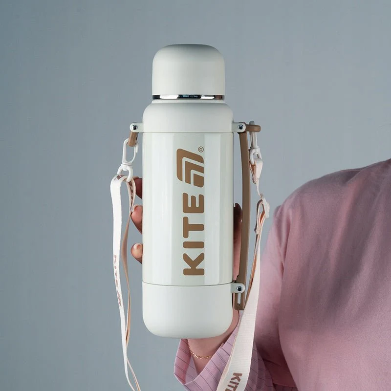Termos podróżny 1200 ml z filtrem i paskiem na ramię Kite - Image 2