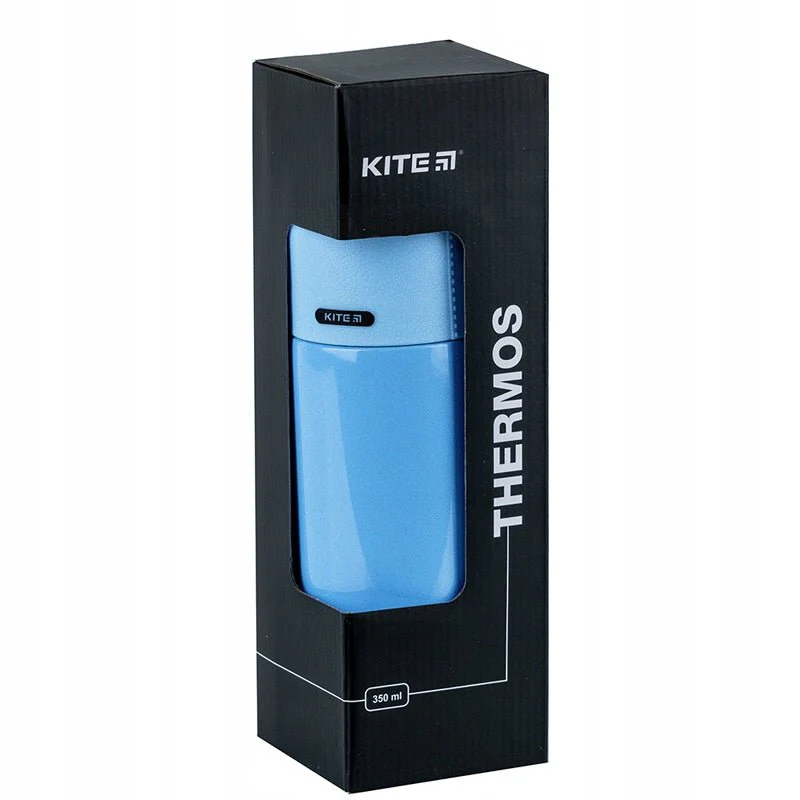 Termos z kubkiem metalowy 350 ml niebieski - Image 5