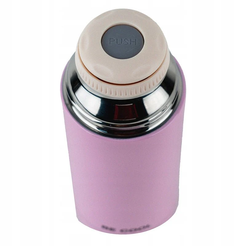 Termos z kubkiem metalowy 350 ml różowy - Image 4