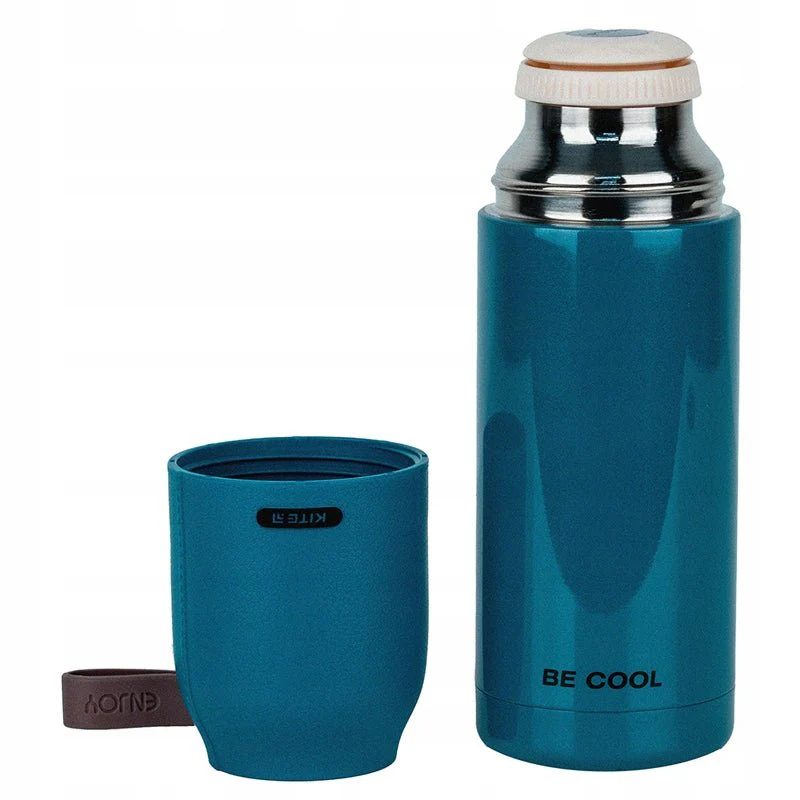 Termos z kubkiem metalowy 350 ml zielony - Image 3