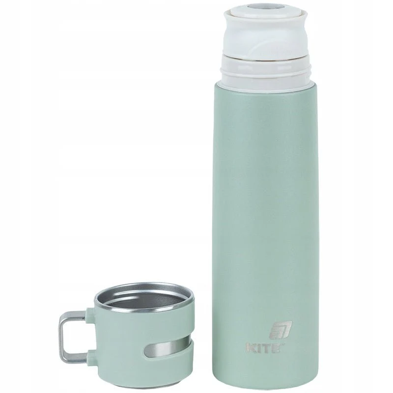 Termos z kubkiem metalowy 500 ml zielony - Image 3