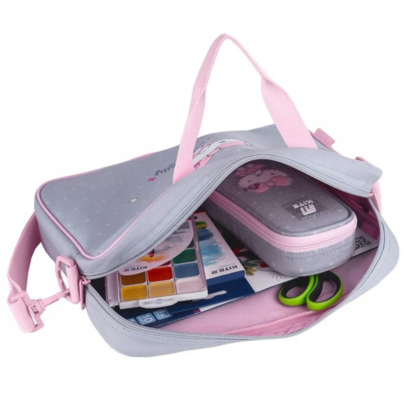 Torba na dokumenty teczka materialowa A4 Hello Kitty szary Kite - Image 5