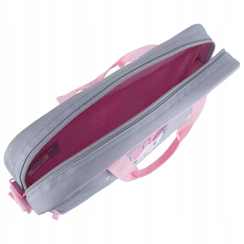 Torba na dokumenty teczka materialowa A4 Hello Kitty szary Kite - Image 7