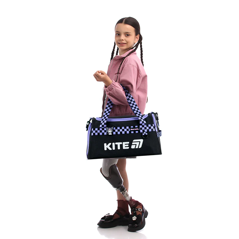 Torba sportowa szkolna dla dziewczynek na trening basen WF Kuromi Kite - Image 3
