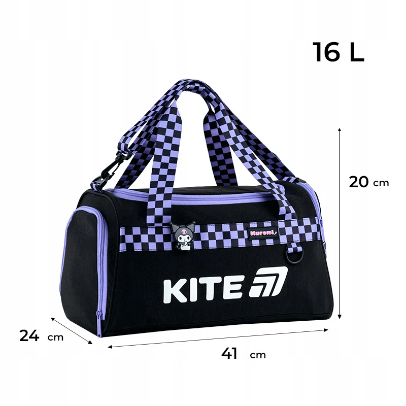 Torba sportowa szkolna dla dziewczynek na trening basen WF Kuromi Kite - Image 4