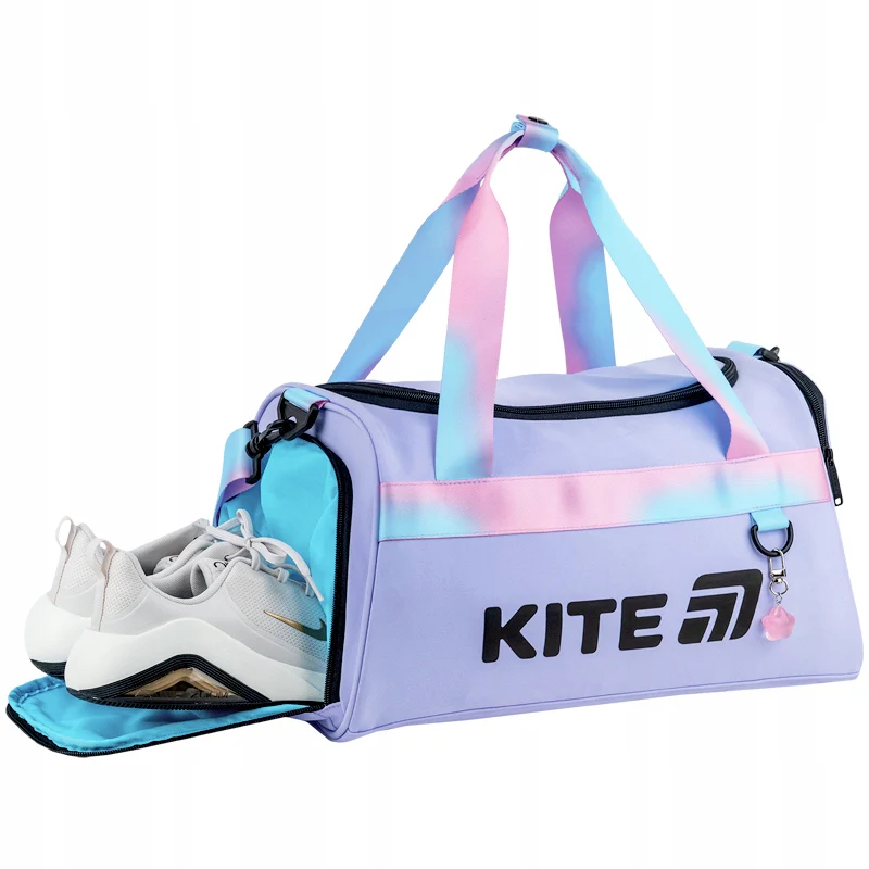 Torba sportowa dla dziewczynki z oddzielną komorą na obuwie i regulowanym paskiem Kite Shine On - Image 8