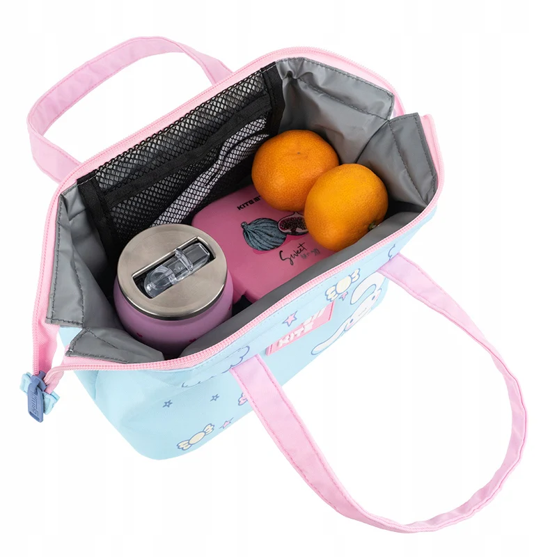Torba termiczna Kite Cinnamoroll niebieska z rączkami na lunchbox dla dziewczynki - Image 6