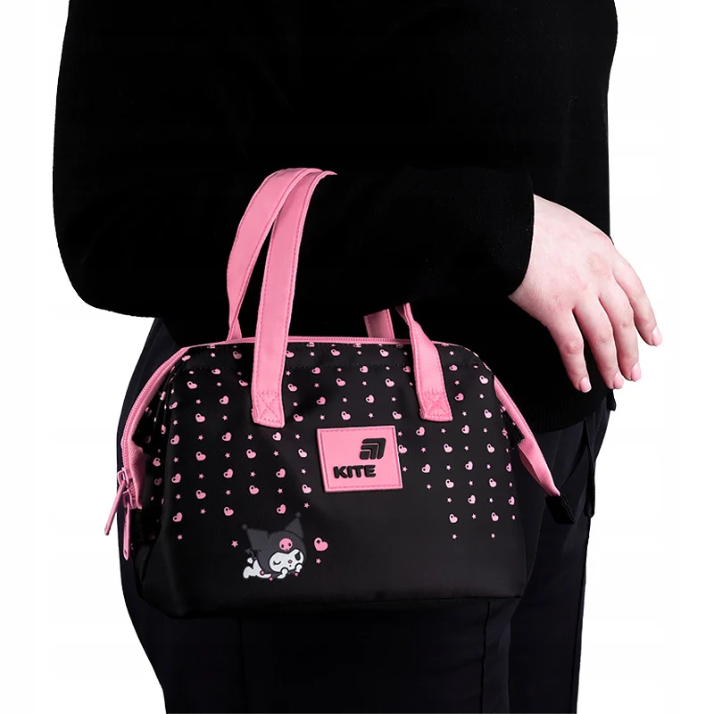 Torba termiczna Kite Kuromi czarna z rączkami na lunchbox dla dziewczynki - Image 2