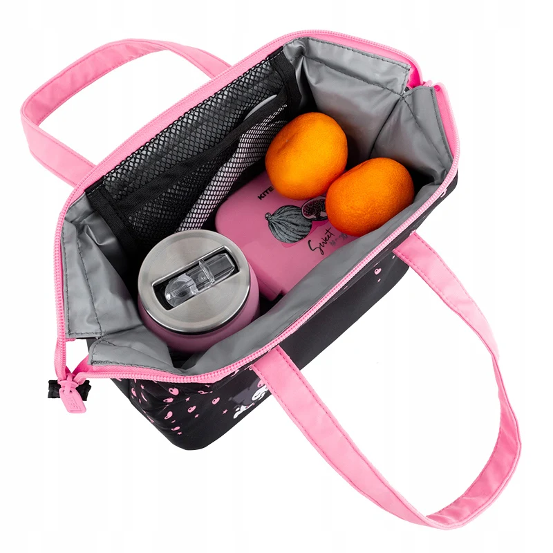 Torba termiczna Kite Kuromi czarna z rączkami na lunchbox dla dziewczynki - Image 5