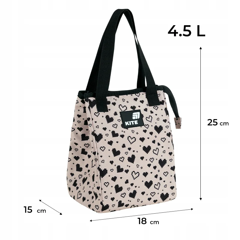 Torba termiczna na lunch Kite brązowa lunchbag do szkoły i pracy - Image 4