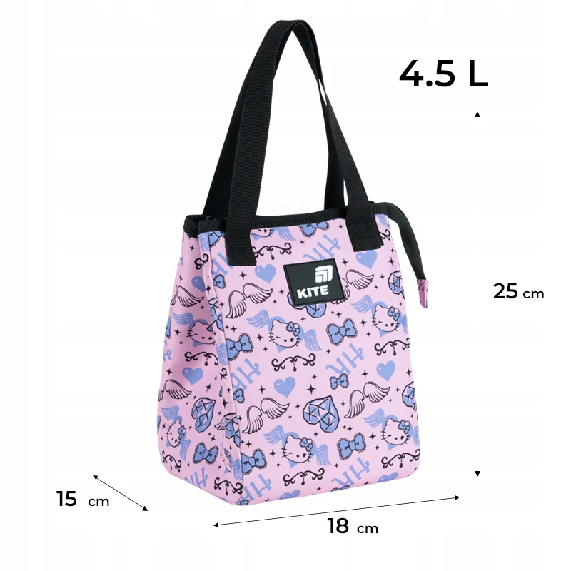 Torba termiczna na lunch Hello Kitty Kite różowa dla dziewczynek lunchbag - Image 4