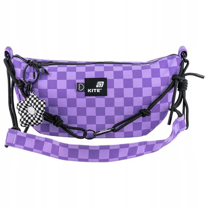 Torba na ramie crossbody młodzieżowa w kratkę Kite