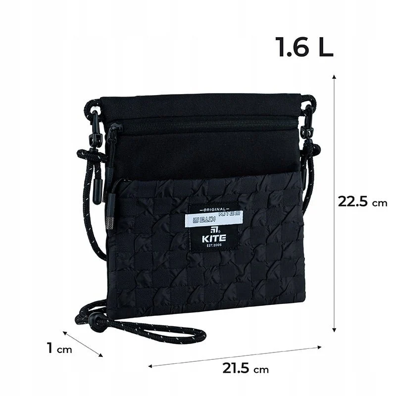 Torebka crossbody młodzieżowa czarna - Image 4