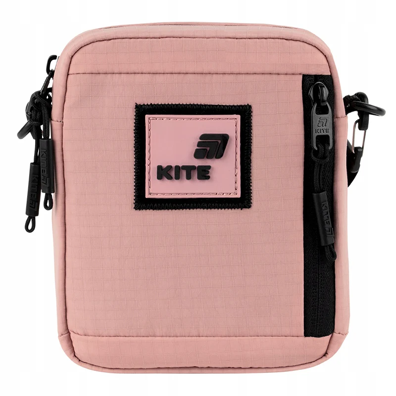 Torebka crossbody różowa dla dziewczynek nerka saszetka Kite z jeansu