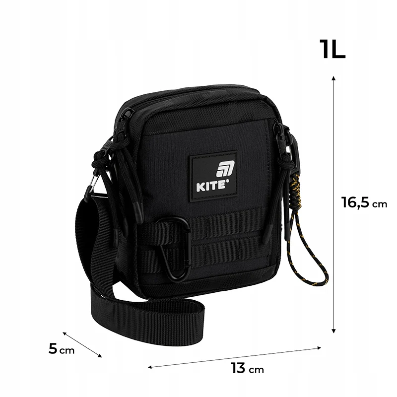 Torebka crossbody czarna młodzieżowa Kite - Image 3