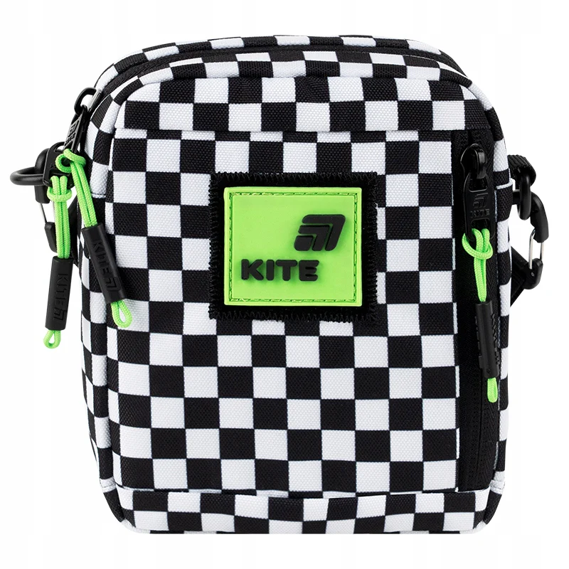 Torebka crossbody w kratkę dla chłopców nerka saszetka Kite z jeansu