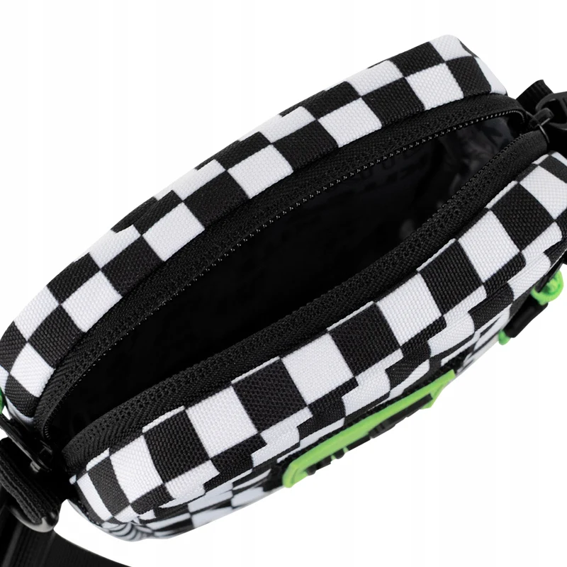 Torebka crossbody w kratkę dla chłopców nerka saszetka Kite z jeansu - Image 6