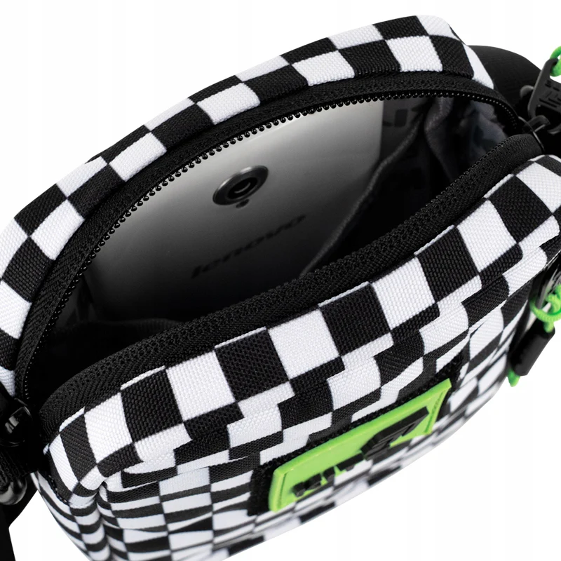 Torebka crossbody w kratkę dla chłopców nerka saszetka Kite z jeansu - Image 8
