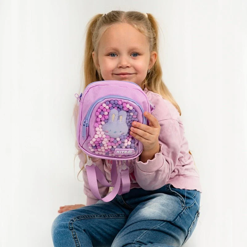 Torebka plecak dla dziewczynek z kulkami Kite Kids Cuty - Image 2