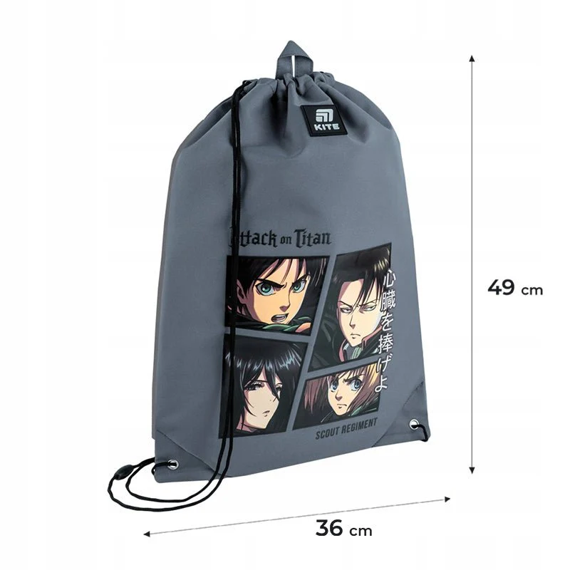 Worek na buty szkolny dla dzieci Attack on Titan Kite - Image 3