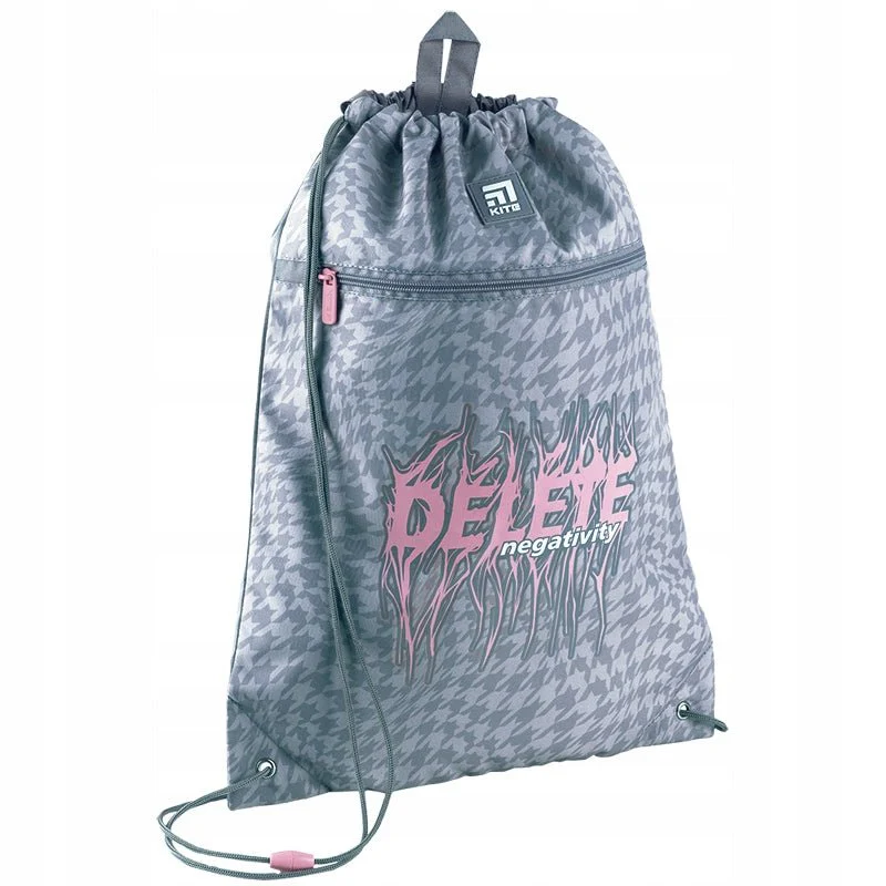 Worek na buty dla dziewczynki szary - Image 2