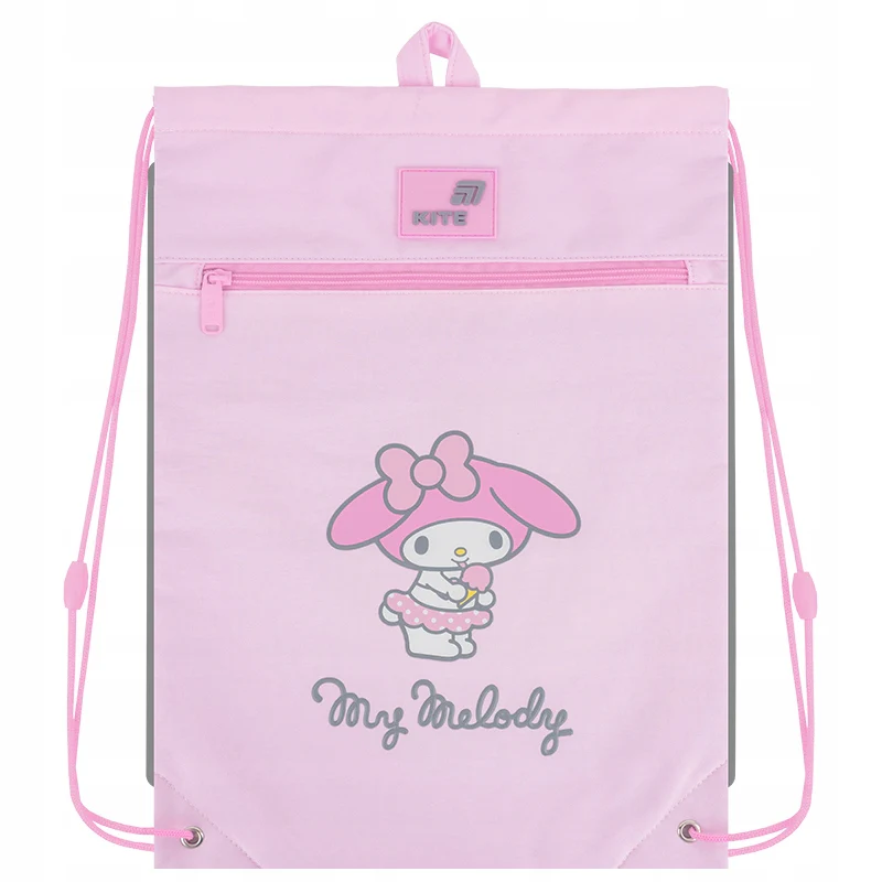 Worek na buty szkolny dla dziewczynki różowy z kieszenią My Melody Kite