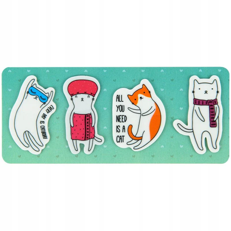 Zakładki indeksujące plastikowe kotki Kite Cats