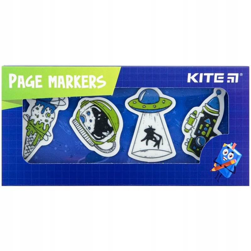 Zakładki indeksujące plastikowe 4x20 szt. 35х50 mm UFO Kite - Image 2