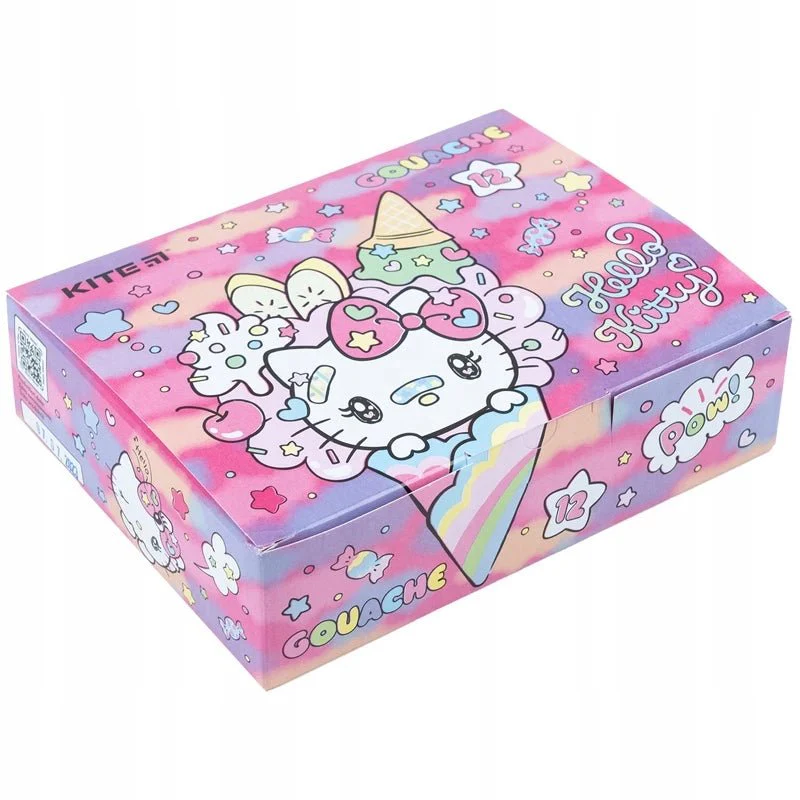 Zestaw farb gwaszowych do szkoły 12 sztuk Hello Kitty - Image 5