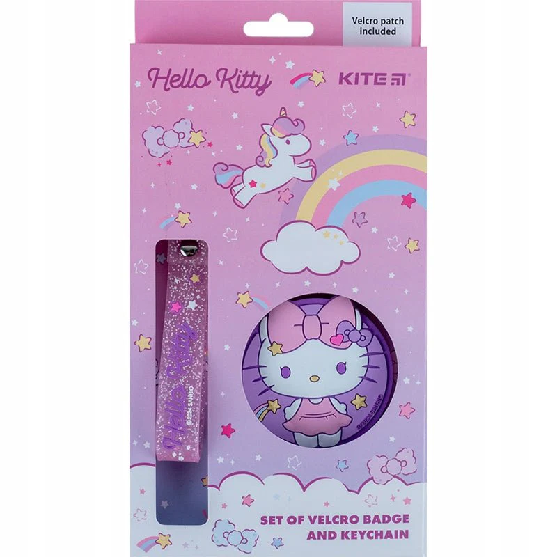 Zestaw naszywka na rzep brelok do kluczy Hello Kitty - Image 8